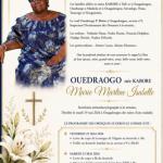 Décès de Ouedraogo née Kabore Marie Martine Isabelle